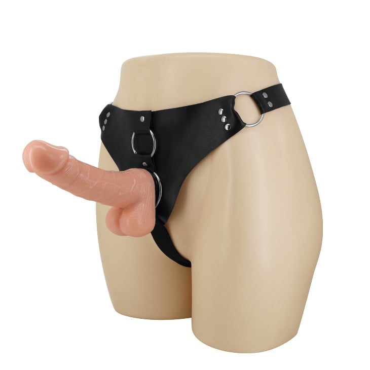 18 cm Belden Bağlamalı Gerçekçi Strap-On – Ultra Harness - Görsel 2