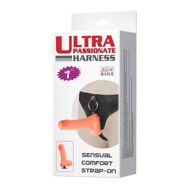 18 cm Belden Bağlamalı Gerçekçi Strap-On – Ultra Harness - Görsel 7