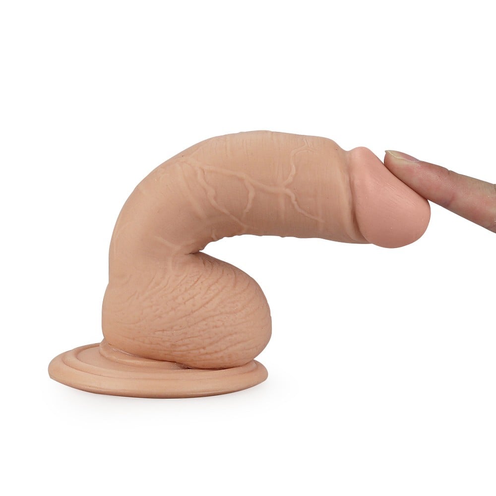 18 cm Realistik Vantuzlu Anal Vajinal Dildo Penis - Görsel 3