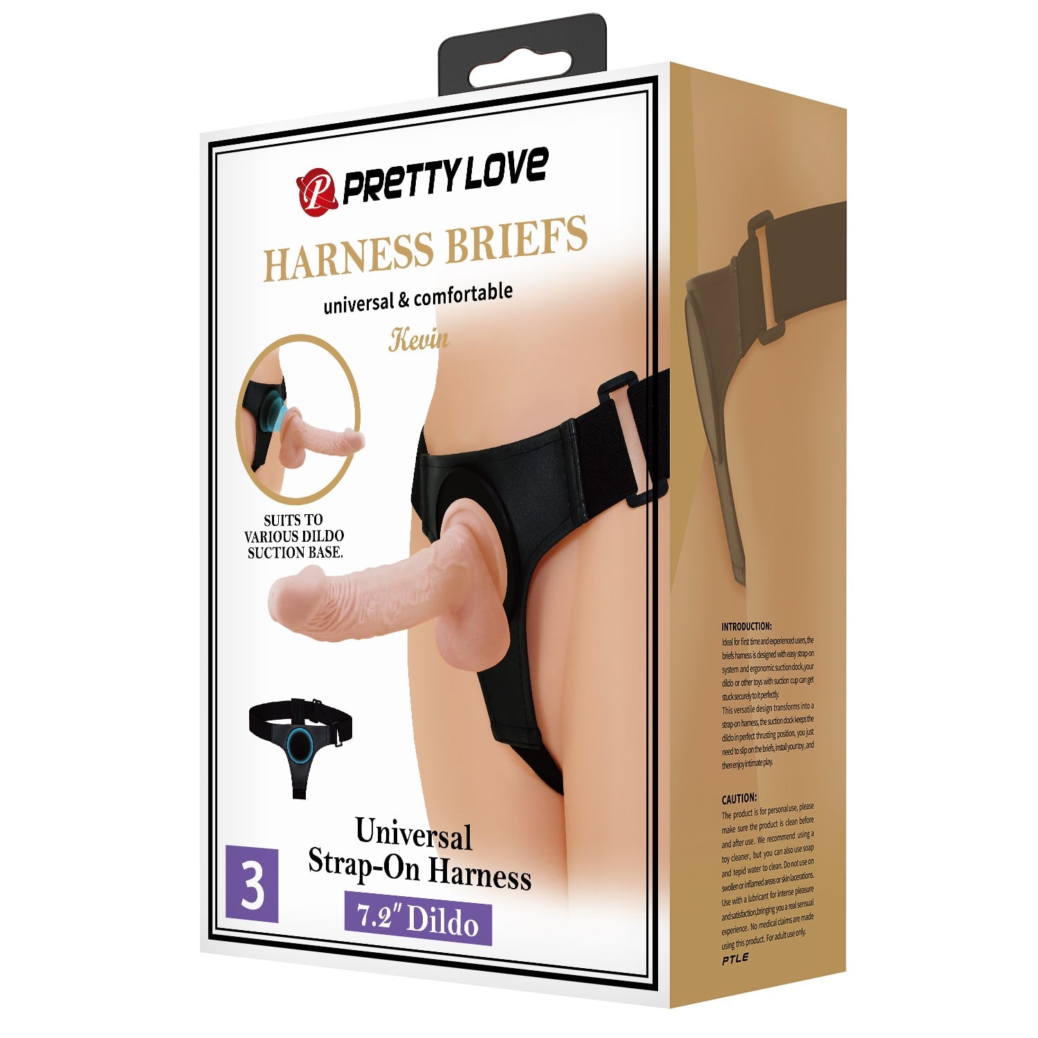 19 cm Belden Bağlamalı İçi Dolu Strapon Penis – Kevin - Görsel 7