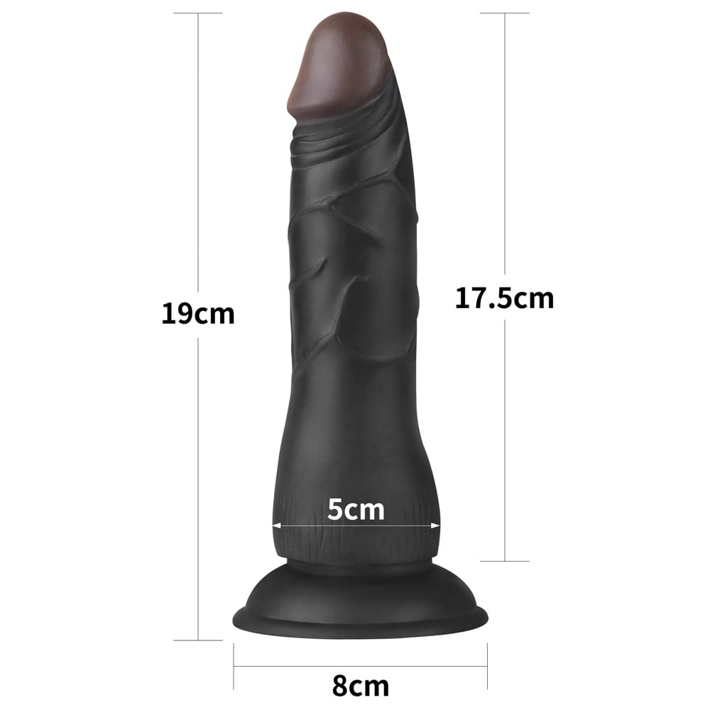 19 cm Belden Bağlamalı İçi Dolu Zenci Strapon - Görsel 3