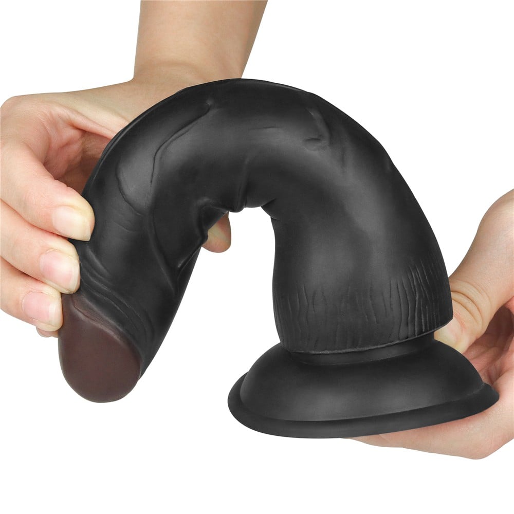 19 cm Belden Bağlamalı İçi Dolu Zenci Strapon - Görsel 4