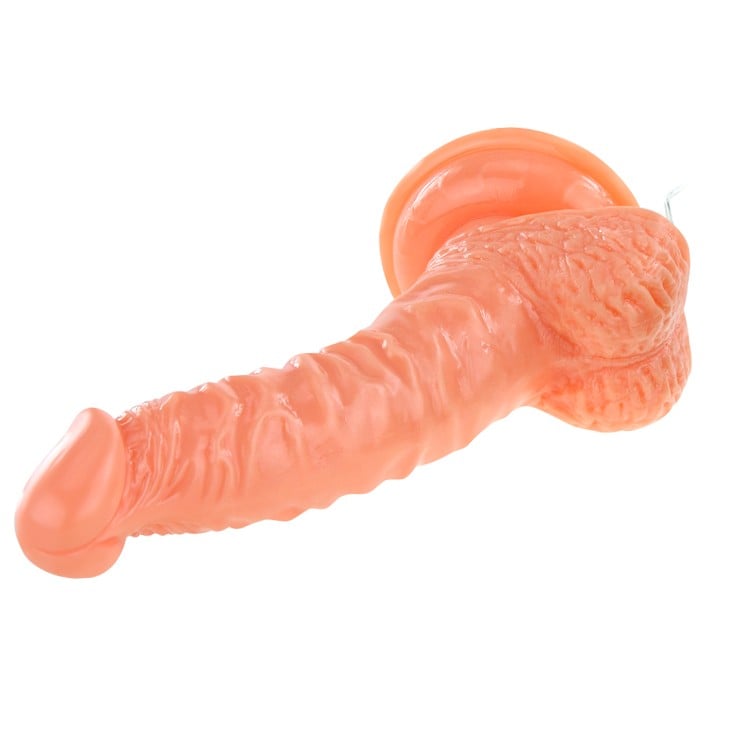 19 cm Kavisli Gerçekçi Titreşimli Döner Başlıklı Belden Bağlamalı Dildo Penis – Roto G - Görsel 4