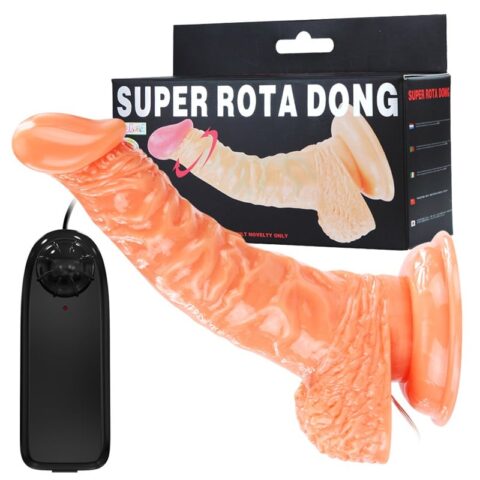 19 cm Kavisli Gerçekçi Titreşimli Döner Başlıklı Dildo Penis – Roto G