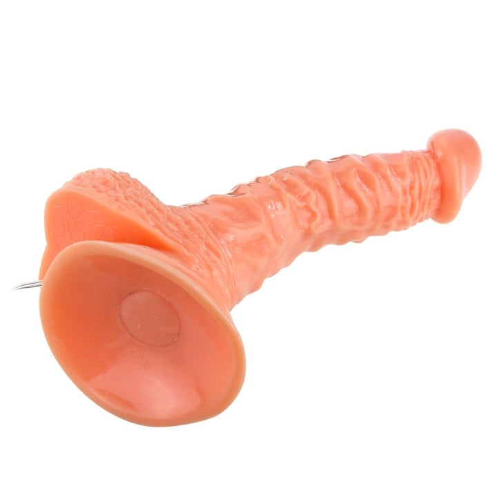 19 cm Kavisli Gerçekçi Titreşimli Döner Başlıklı Dildo Penis – Roto G - Görsel 5