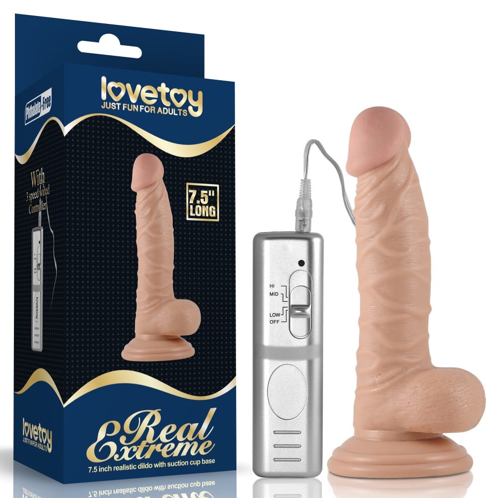 19 cm Realistik Titreşimli Vantuzlu Belden Bağlamalı Anal Vajinal Dildo Penis - Görsel 5