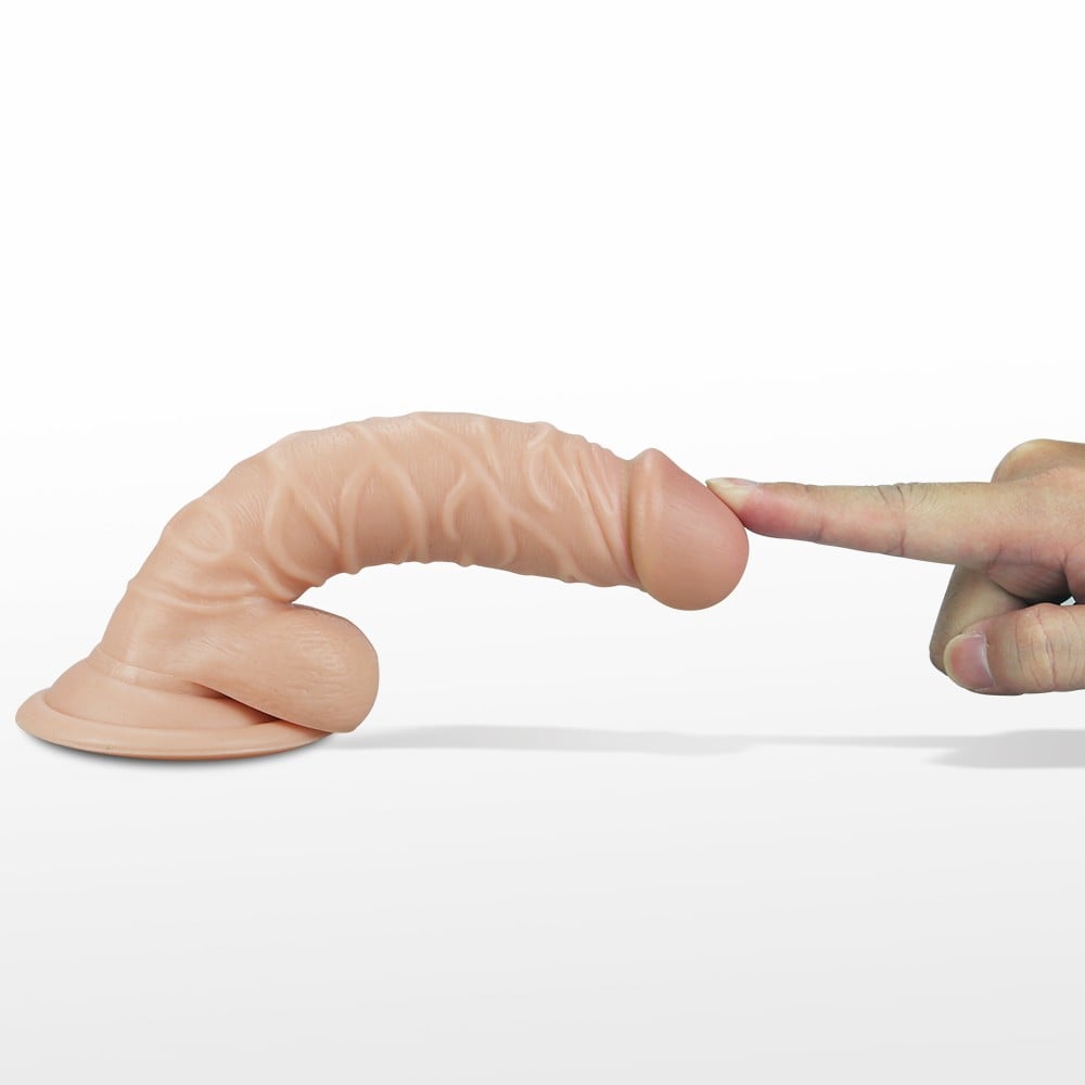 19 cm Realistik Titreşimli Vantuzlu Belden Bağlamalı Anal Vajinal Dildo Penis - Görsel 4