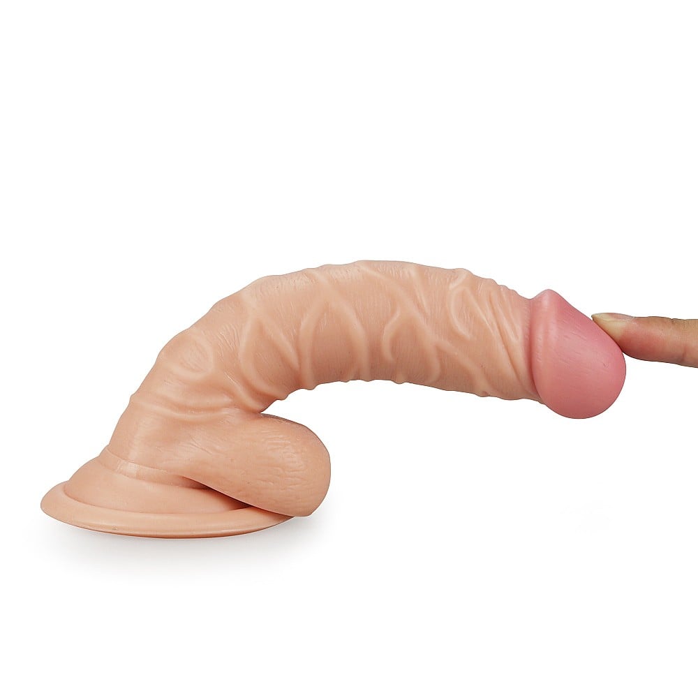 19 cm Realistik Vantuzlu Belden Bağlamalı Anal Vajinal Dildo Penis - Görsel 4