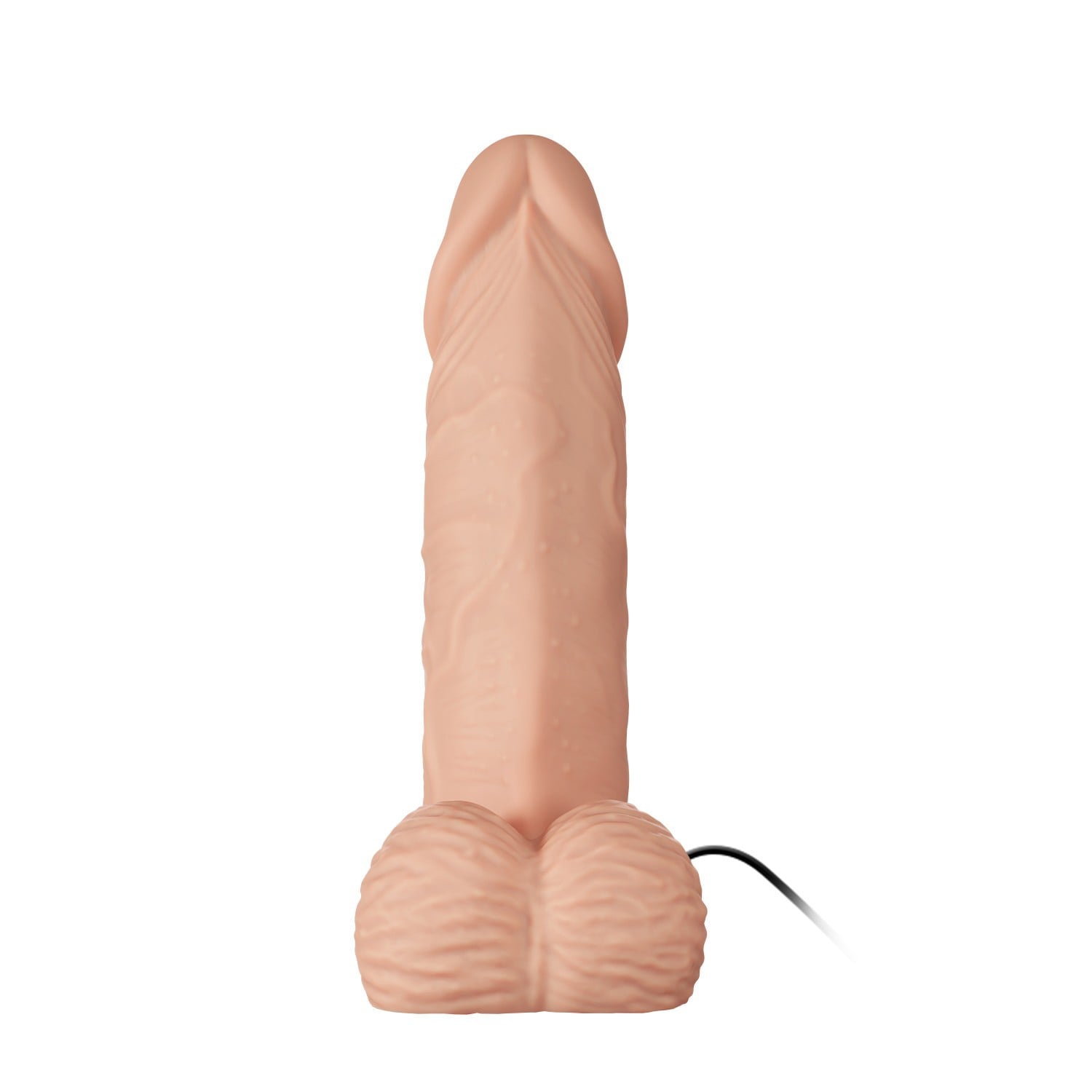 19,4 cm Belden Bağlamalı İçi Dolu Titreşimli Strapon Penis - Görsel 7