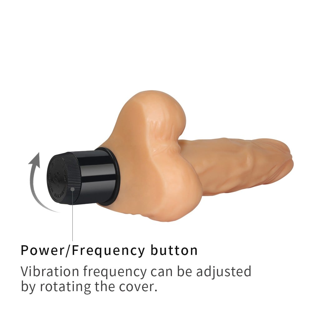 20.3 cm Realistik Cyberskin Titreşimli Anal Vajinal Dildo Penis - Görsel 6