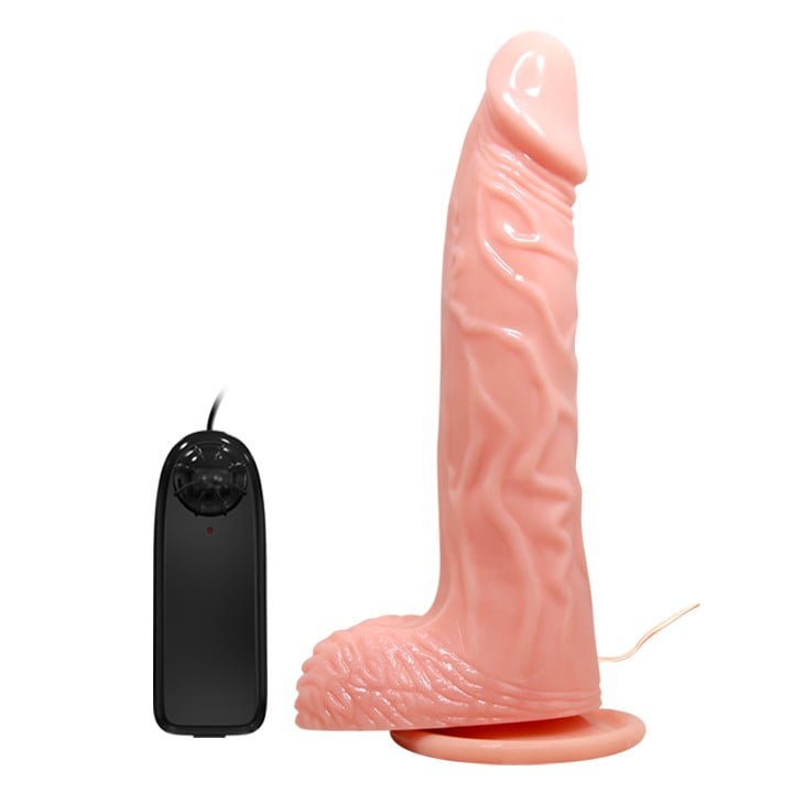 20,5 cm Döner Başlıklı Titreşimli Vantuzlu Realistik Dildo – Rota Rex - Görsel 2