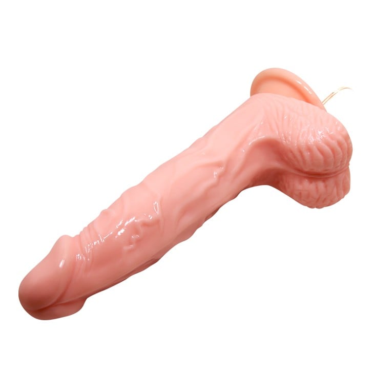 20,5 cm Döner Başlıklı Titreşimli Vantuzlu Realistik Dildo – Rota Rex - Görsel 4