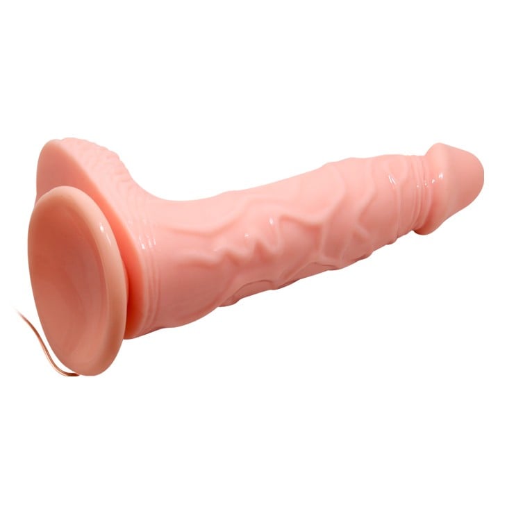 20,5 cm Döner Başlıklı Titreşimli Vantuzlu Realistik Dildo – Rota Rex - Görsel 5