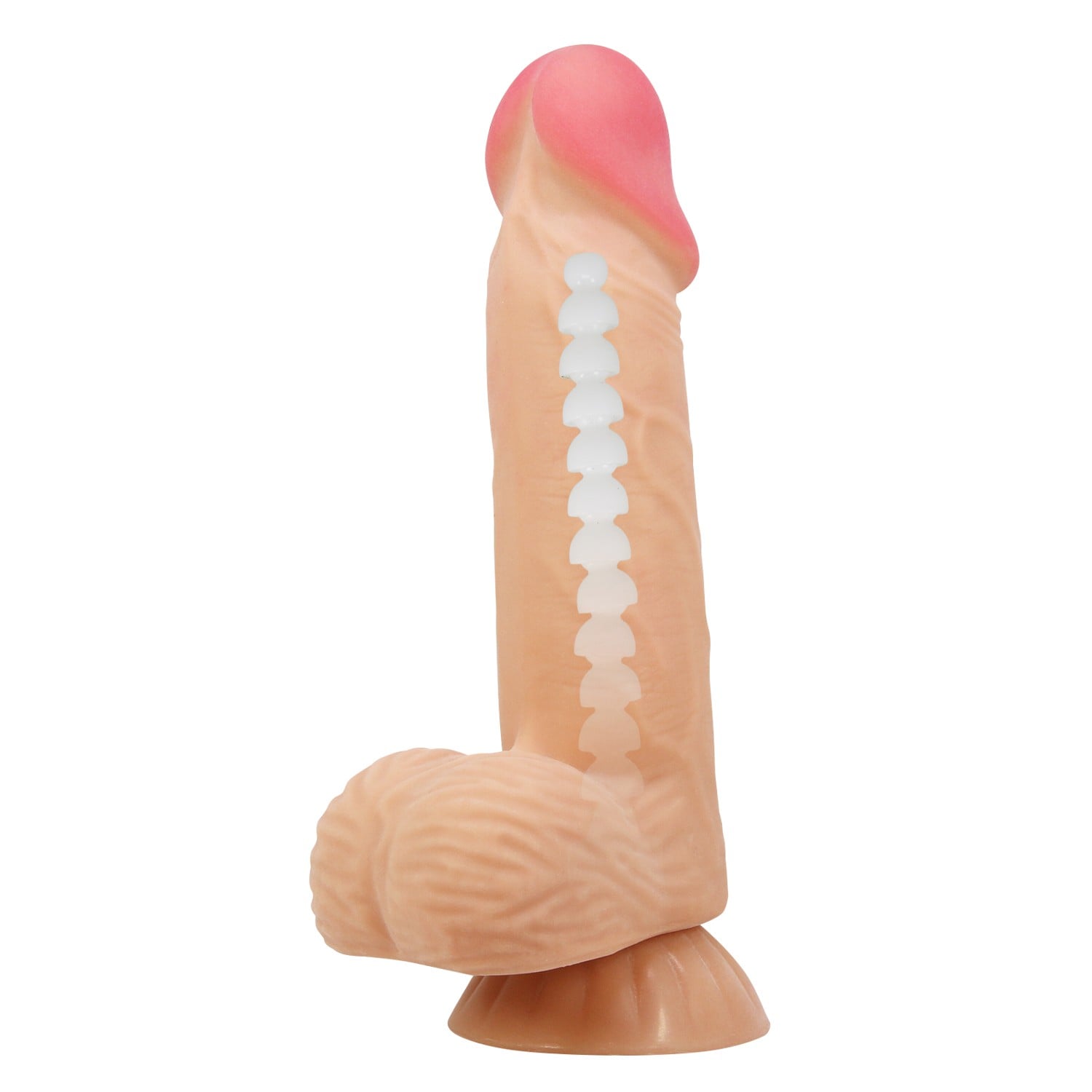 20,6 cm Kıkırdak Yapılı Çift Katmanlı Gerçekçi Dildo Penis - Lisle - Görsel 2
