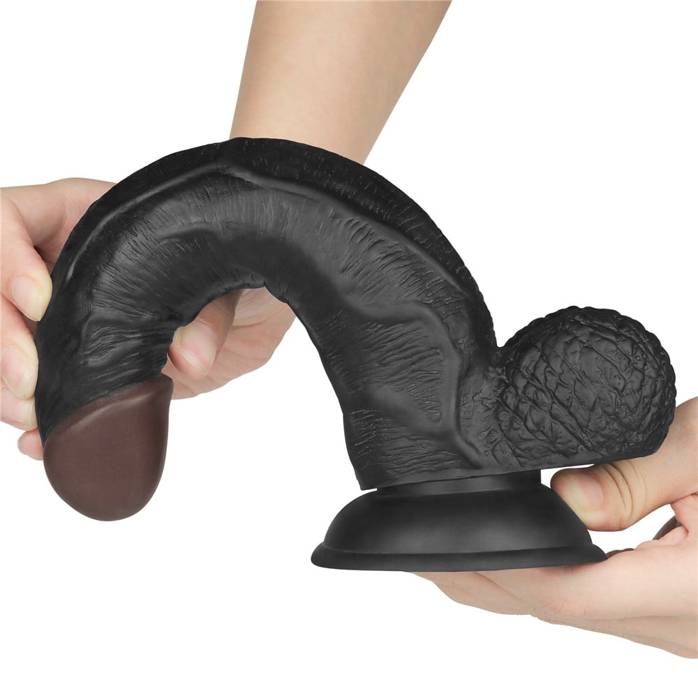 21.5 cm Belden Bağlamalı İçi Dolu Zenci Strapon - Görsel 4