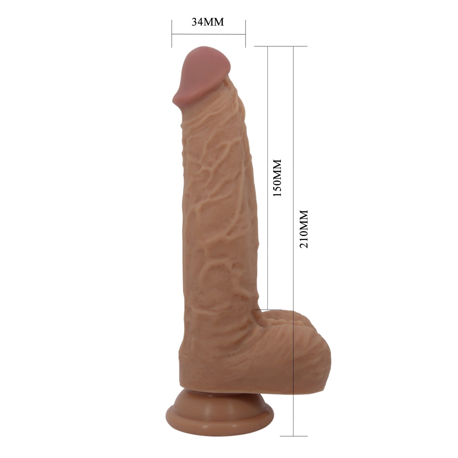 21 cm İleri Geri Hareketli Uzaktan Kumandalı Manyetik Şarjlı Gerçekçi Vantuzlu Penis - Jonathan - Görsel 7