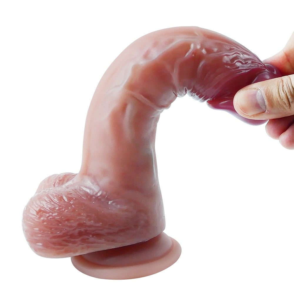 21 cm Ultra Gerçekçi Melez Belden Bağlamalı Vantuzlu Dildo Penis – Ravix - Görsel 5