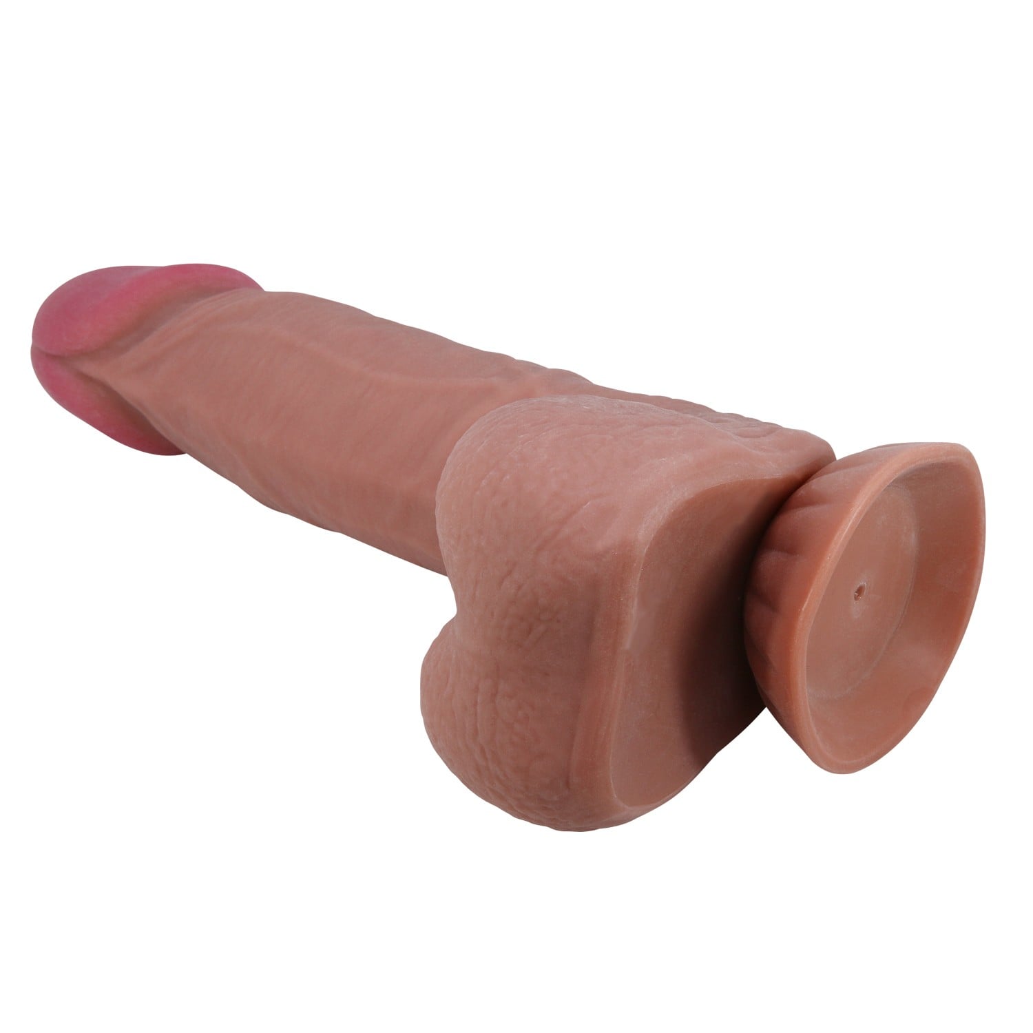 21,8 cm Kıkırdak Yapılı Çift Katmanlı Gerçekçi Melez Dildo Penis - Najm - Görsel 5