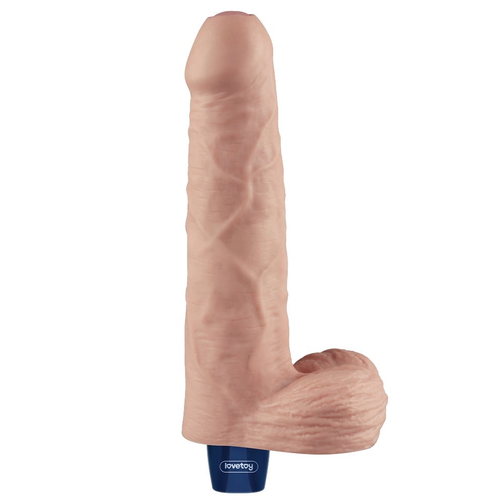 22.6 cm USB Şarjlı Yeni Nesil Realistik Titreşimli Ten Dildo Penis - Görsel 5