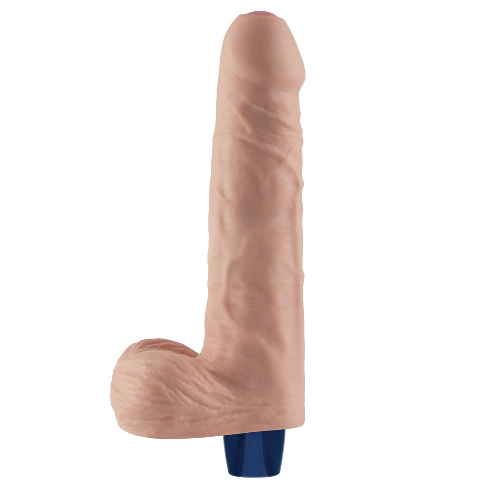 22.6 cm USB Şarjlı Yeni Nesil Realistik Titreşimli Ten Dildo Penis - Görsel 6