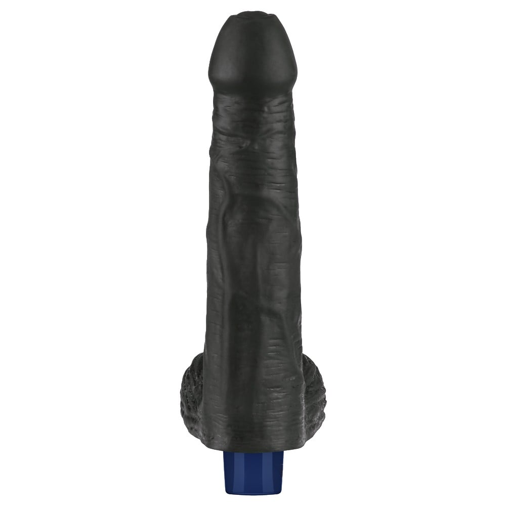 22.6 cm USB Şarjlı Yeni Nesil Realistik Titreşimli Zenci Dildo Penis - Görsel 7