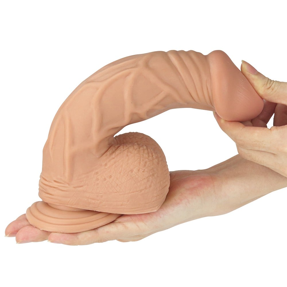 22 cm Realistik Vantuzlu Belden Bağlamalı Anal Vajinal Dildo Penis - Görsel 6