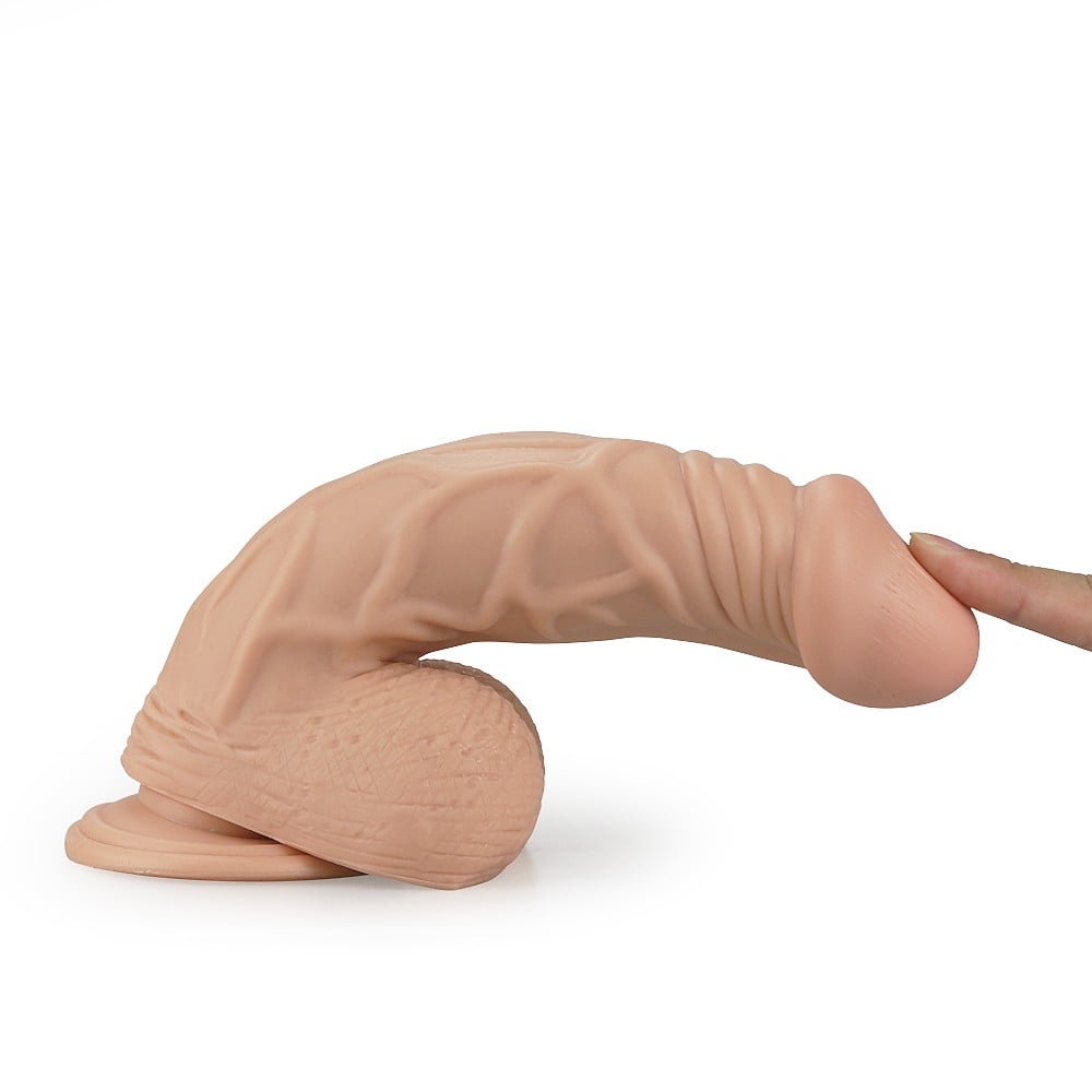 22 cm Realistik Vantuzlu Belden Bağlamalı Anal Vajinal Dildo Penis - Görsel 5