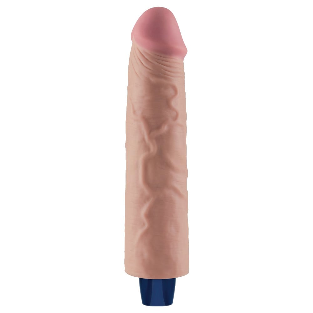 23.7 cm USB Şarjlı Yeni Nesil Realistik Testissiz Titreşimli Ten Dildo Penis - Görsel 6