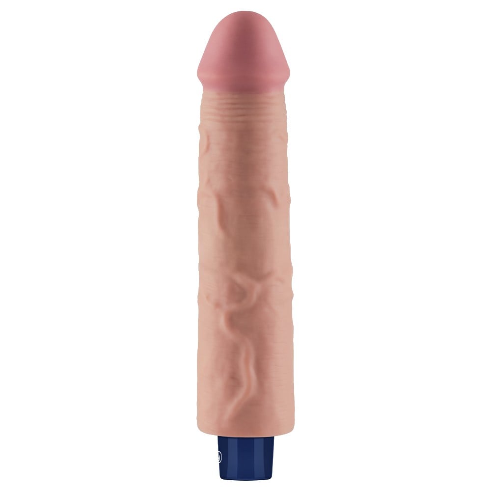 23.7 cm USB Şarjlı Yeni Nesil Realistik Testissiz Titreşimli Ten Dildo Penis - Görsel 7