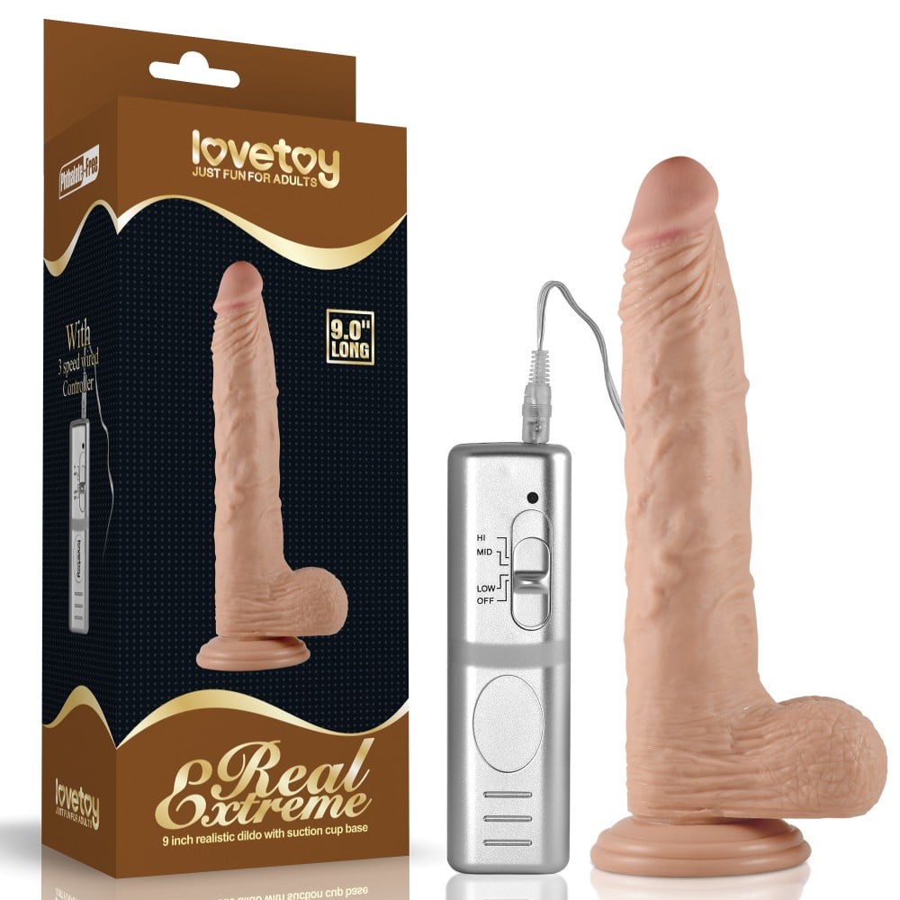 23 cm Realistik Titreşimli Vantuzlu Belden Bağlamalı Anal Vajinal Dildo Penis - Görsel 5
