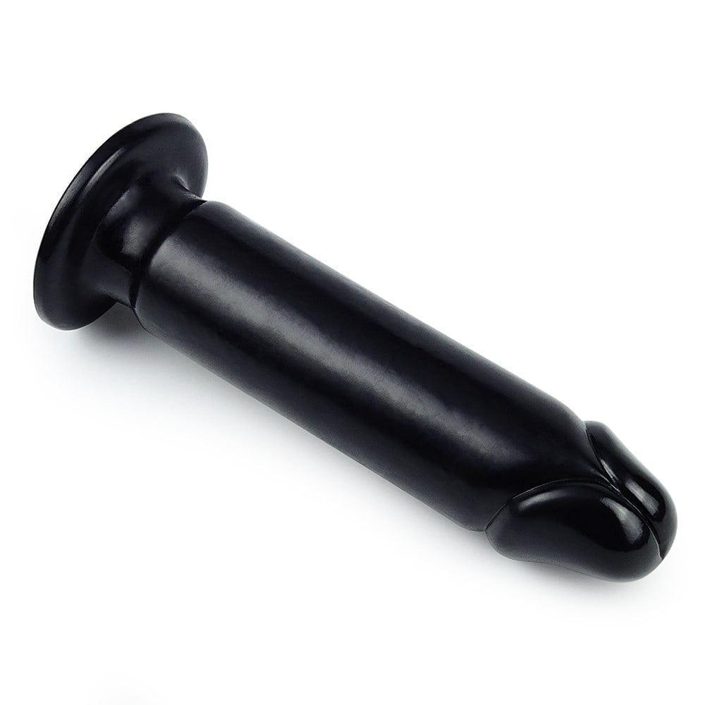 22,5 Cm Siyah Yumuşak Kalın Anal Dildo - Görsel 6