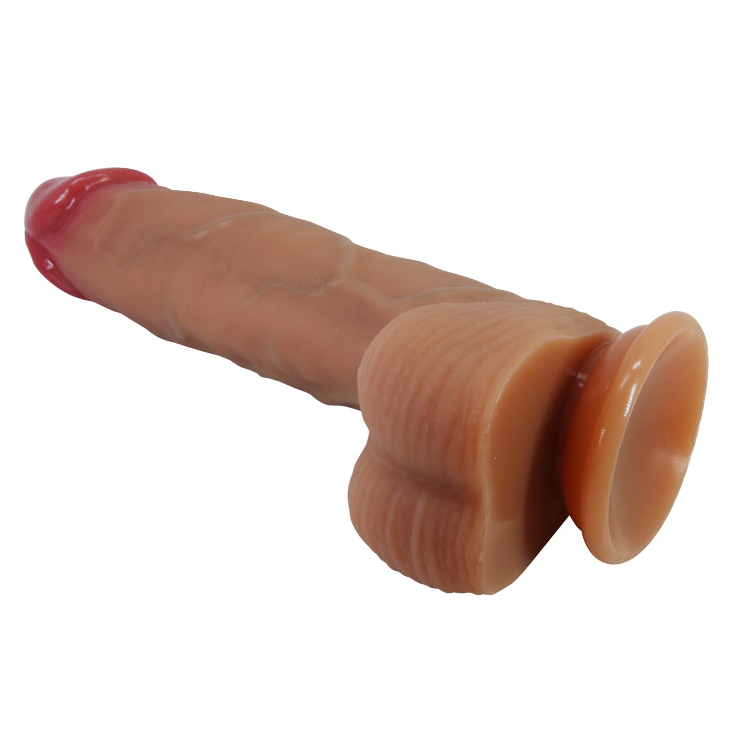 23,5 cm Süper Yumuşak Gerçekçi Silikon Belden Bağlamalı Dildo Penis – Orton - Görsel 6