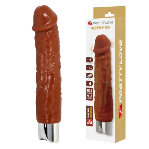 23,8 cm USB Şarjlı Gerçekçi Melez 10 Titreşim Modlu Vibratör – Rufus Pro