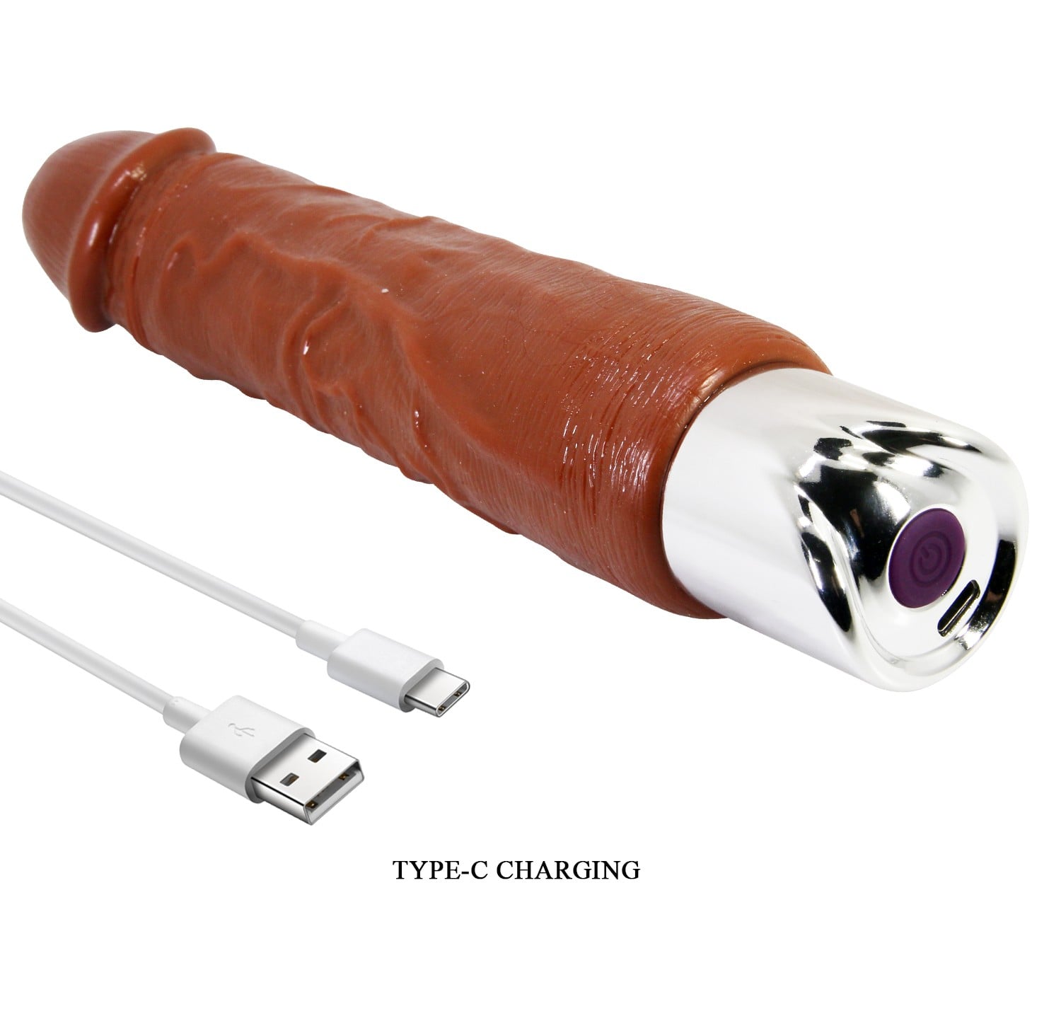 23,8 cm USB Şarjlı Gerçekçi Melez 10 Titreşim Modlu Vibratör – Rufus Pro - Görsel 7