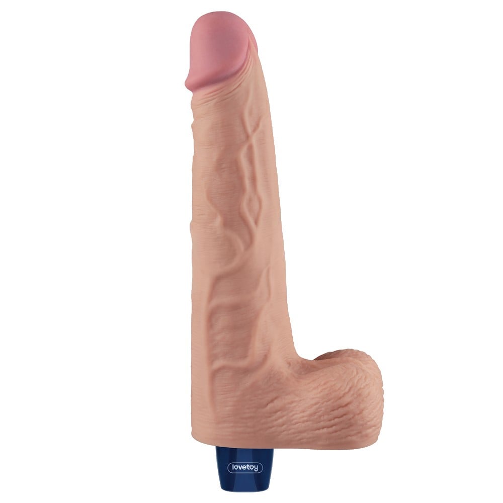 25.3 cm USB Şarjlı Yeni Nesil Realistik Titreşimli Ten Dildo Penis - Görsel 5