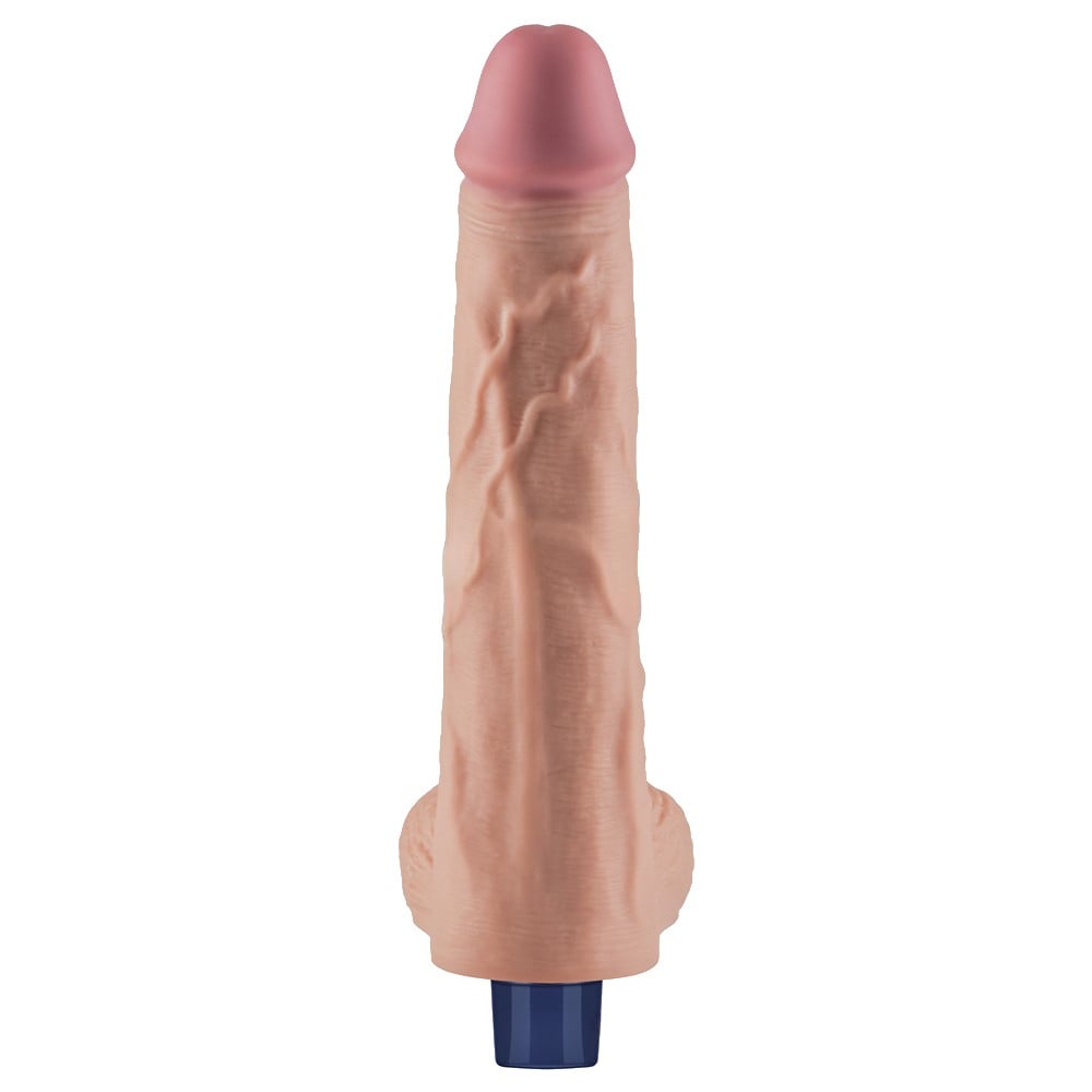 25.3 cm USB Şarjlı Yeni Nesil Realistik Titreşimli Ten Dildo Penis - Görsel 7