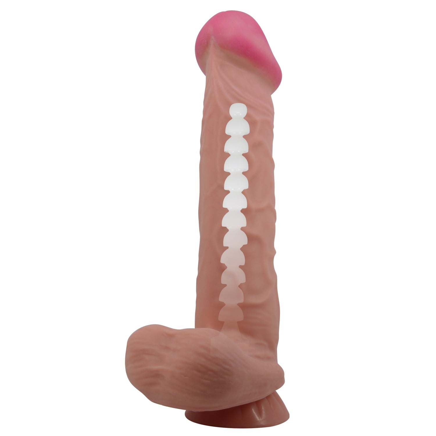 26 cm Kıkırdak Yapılı Çift Katmanlı Gerçekçi Melez Dildo Penis - Mendel - Görsel 2