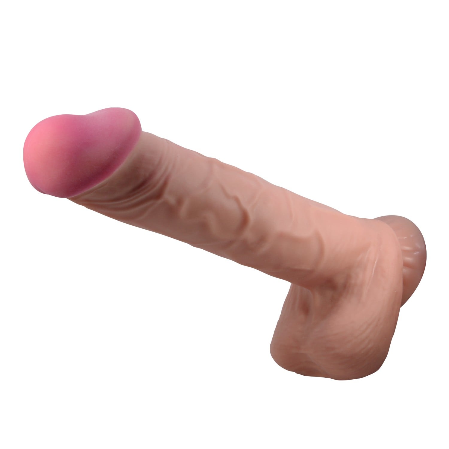 26 cm Kıkırdak Yapılı Çift Katmanlı Gerçekçi Melez Dildo Penis - Mendel - Görsel 3
