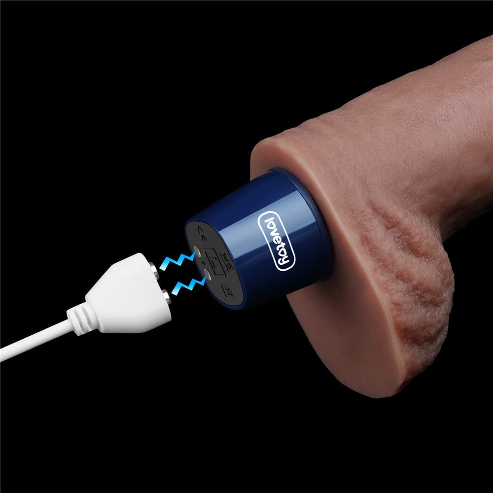 27 cm USB Şarjlı Yeni Nesil Realistik Titreşimli Dildo Penis - Görsel 5