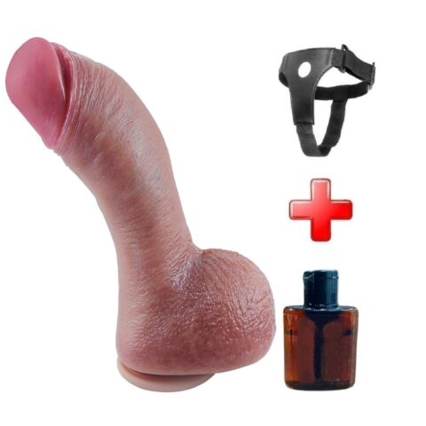 29 cm Dev Kalın Ultra Gerçekçi Melez Belden Bağlamalı Vantuzlu Dildo Penis – Titanor