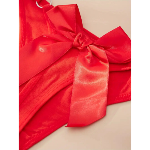 Bouquet Bouqtique Büyük Beden Fantezi Kadın 2'li Fiyonklu Halkalı Tanga BQT350044-B - Görsel 7