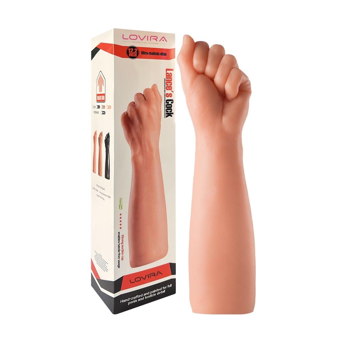 30 cm Dev Kalın Realistik Yumruk (Fist) Tasarımlı Dildo – Ten Rengi