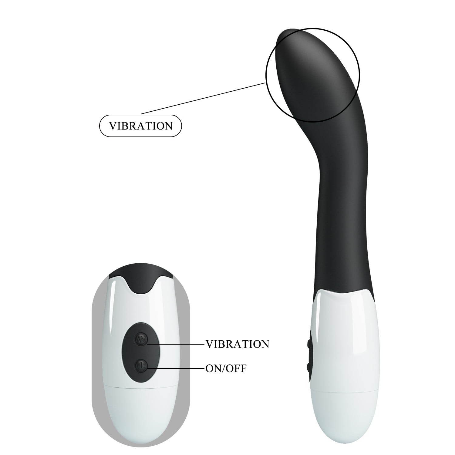 30 Fonksiyonlu G Noktası Uyarıcılı Vibratör – Bishop (Siyah) - Görsel 6
