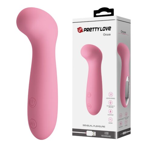30 Fonksiyonlu USB Şarjlı G-Nokta Vibratörü – Grace (Pembe)