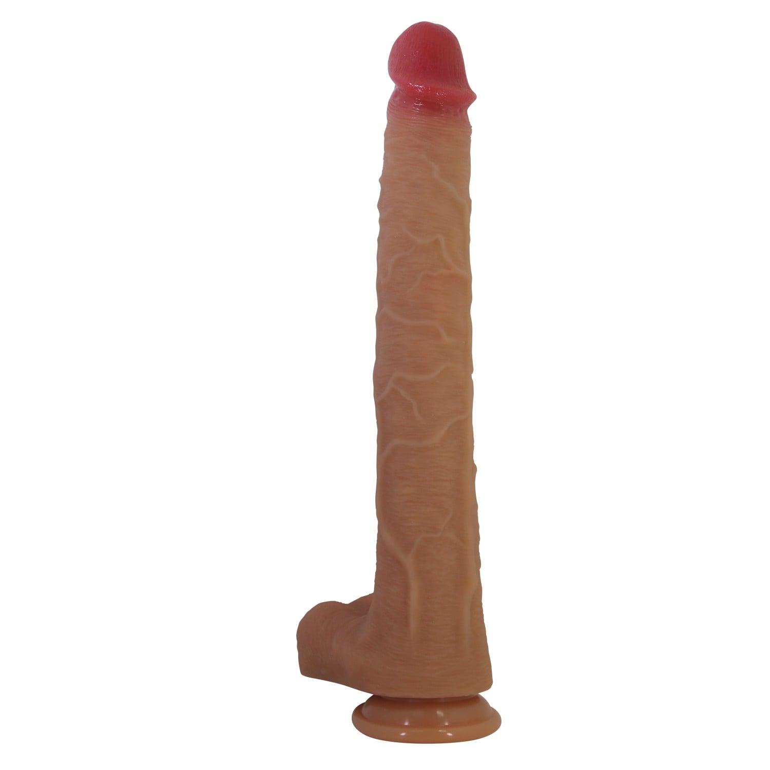 37,5 cm Ultra Gerçekçi Dokulu Melez Vantuzlu Dildo Penis – Torin - Görsel 3