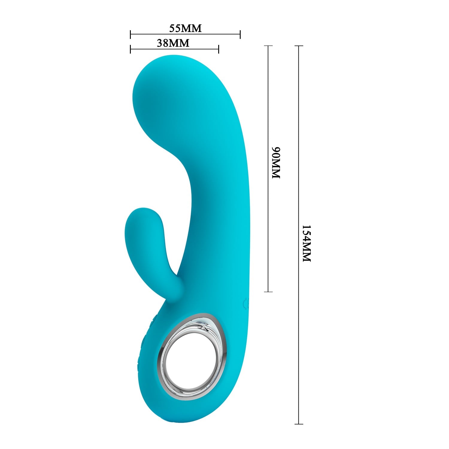 7 Fonksiyonlu 5 Hız Kademeli USB Şarjlı Rabbit G-Nokta Vibratörü – Chris (Mavi) - Görsel 7