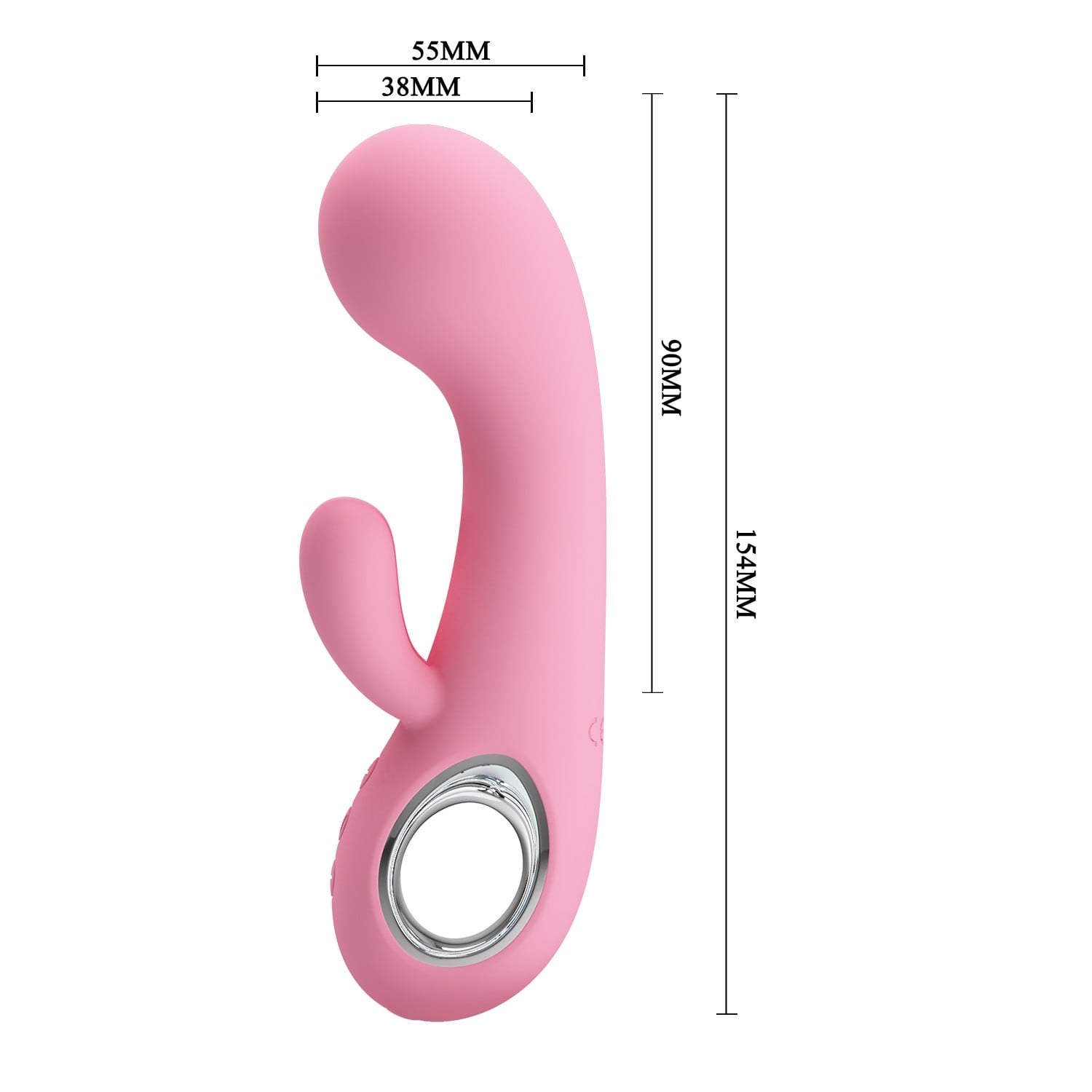 7 Fonksiyonlu 5 Hız Kademeli USB Şarjlı Rabbit G-Nokta Vibratörü – Chris (Pembe) - Görsel 7