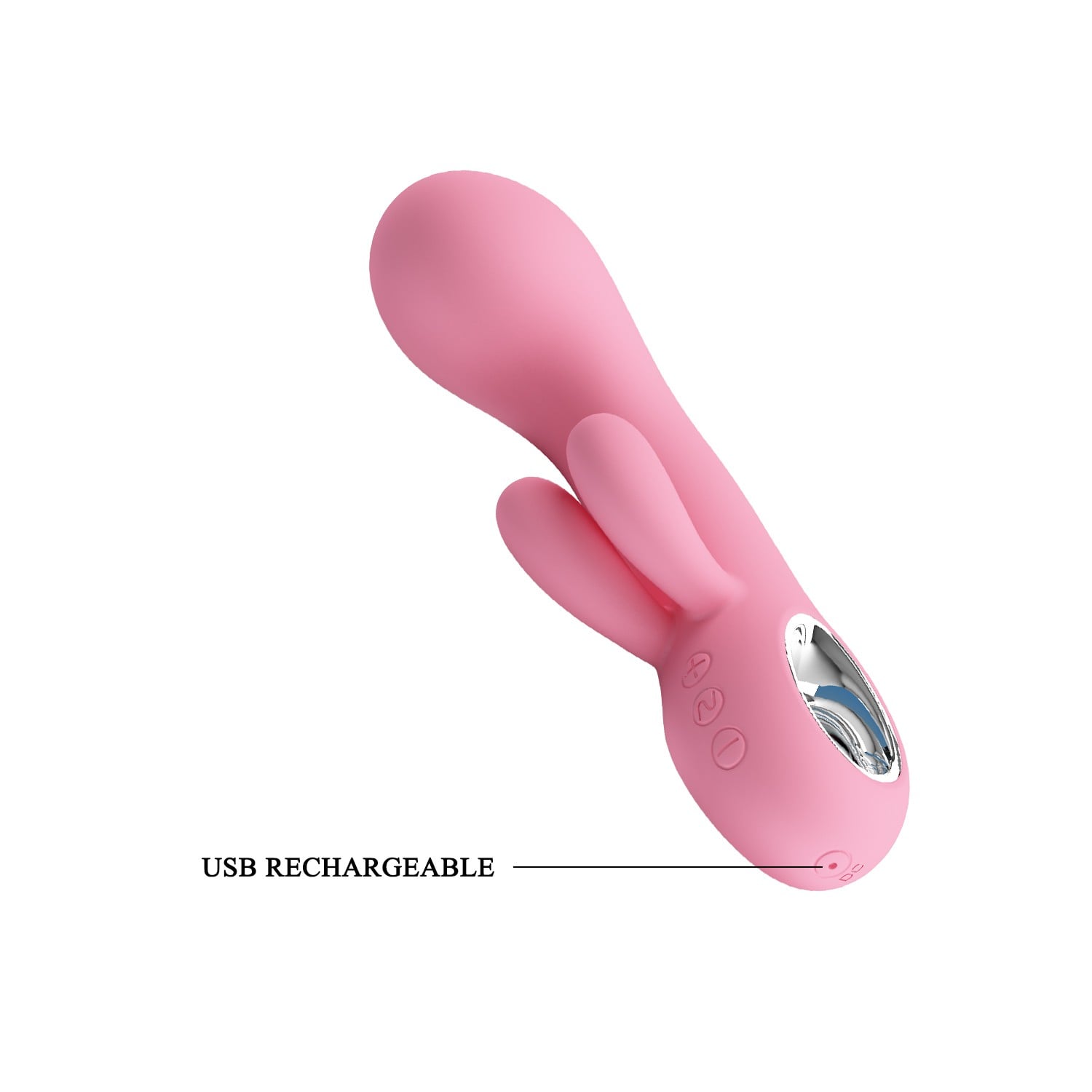 7 Fonksiyonlu 5 Hız Kademeli USB Şarjlı Rabbit G-Nokta Vibratörü – Chris (Pembe) - Görsel 6