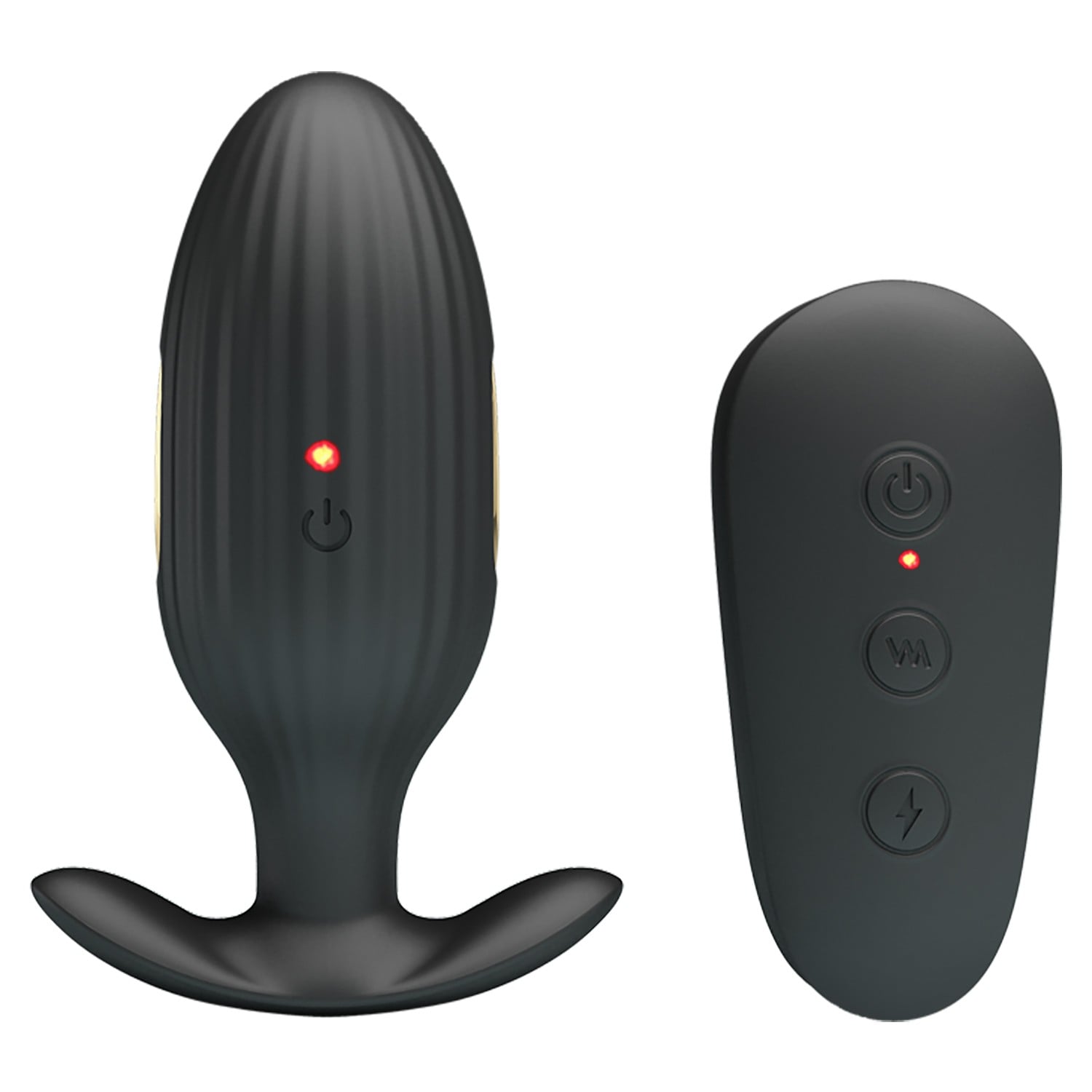 Altın Serisi – 7 Titreşim Modlu, 3 Elektrik Şok Fonksiyonlu, Uzaktan Kumandalı USB Şarjlı Anal Plug – Kelly - Görsel 6