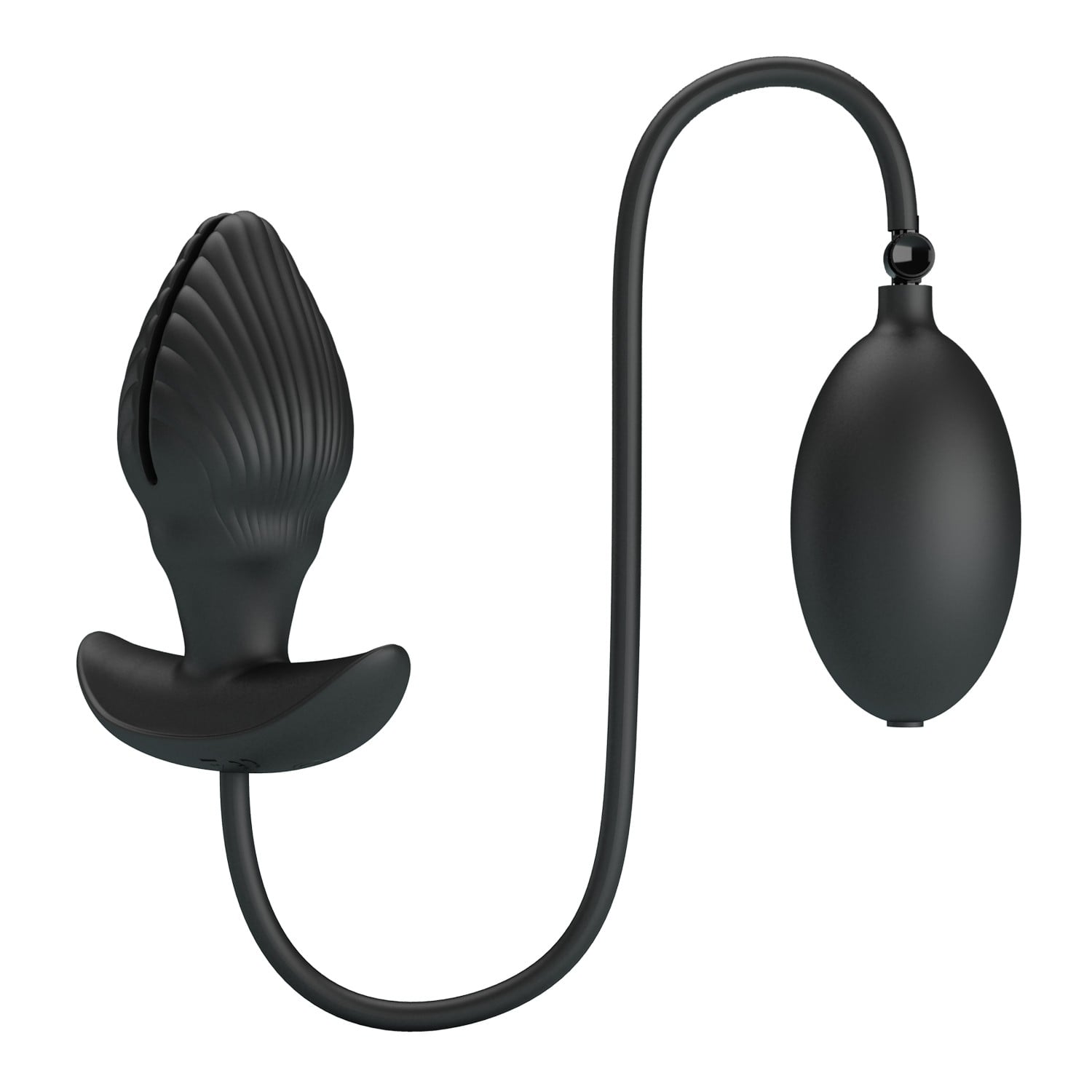 9,6 cm Şişirilebilir ve Titreşimli USB Şarjlı Silikon Anal Plug - Manson - Görsel 4